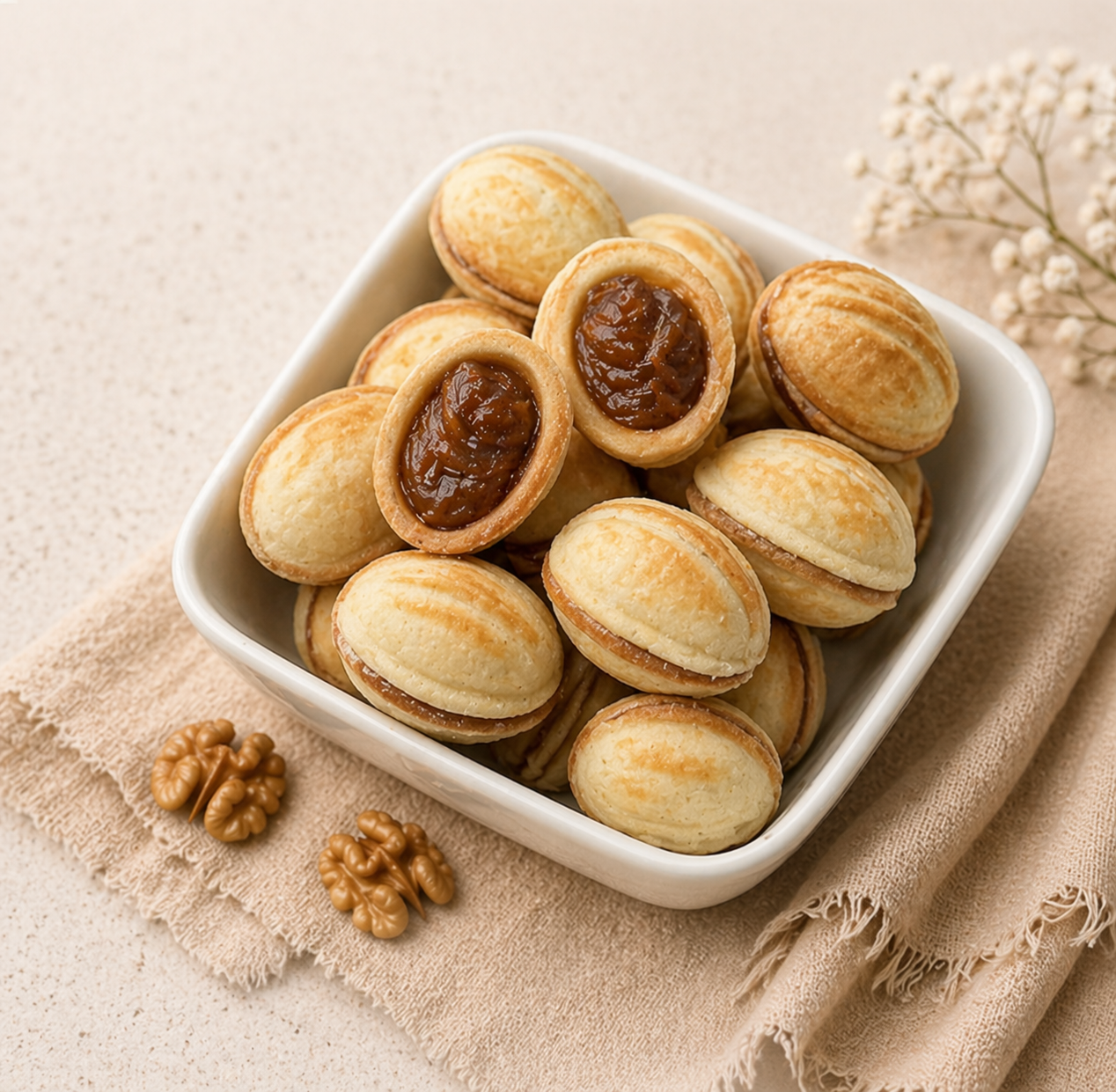 Fresh Oreshki House cookies ready to order