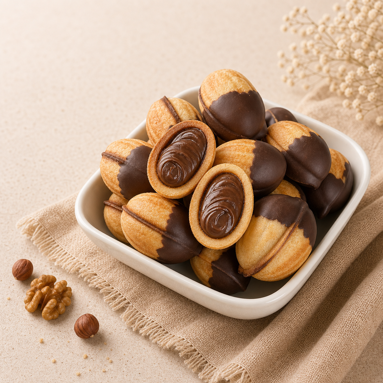 Nutella Filled oreshki